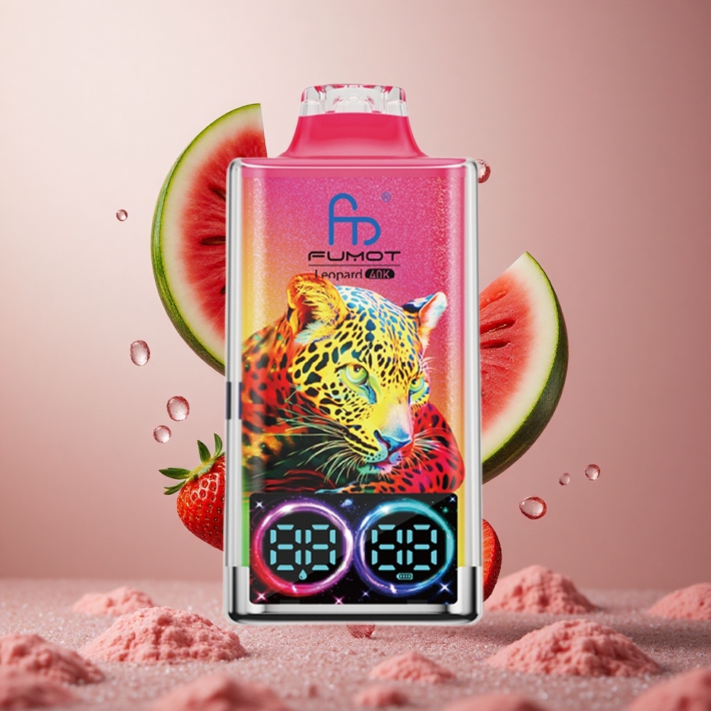 Fumot Leopard 40K Puffs Enkratna Vape Jagoda Lubenica 700mAh Dual Mesh
