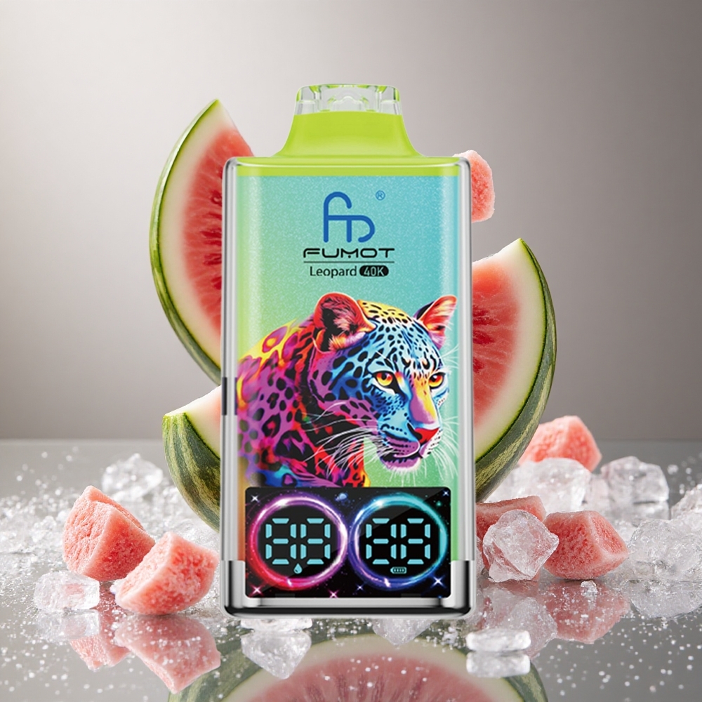 Fumot Leopard 40K Puffs Enkratna Vape Lubenica Led (0%, 2%, 3%, 5% Nikotin)