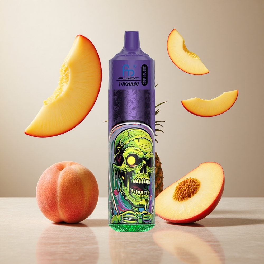 Fumot RandM Tornado 30000 Puffs 30mL Breskva Mango Ananas LED