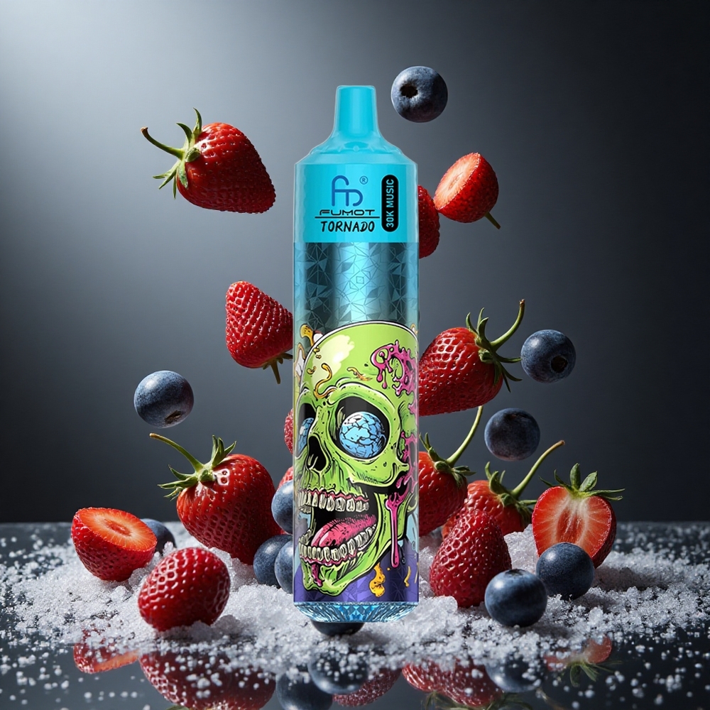 Fumot RandM Tornado 30000 Puffs 30mL Črni led (Black Ice) 600mAh