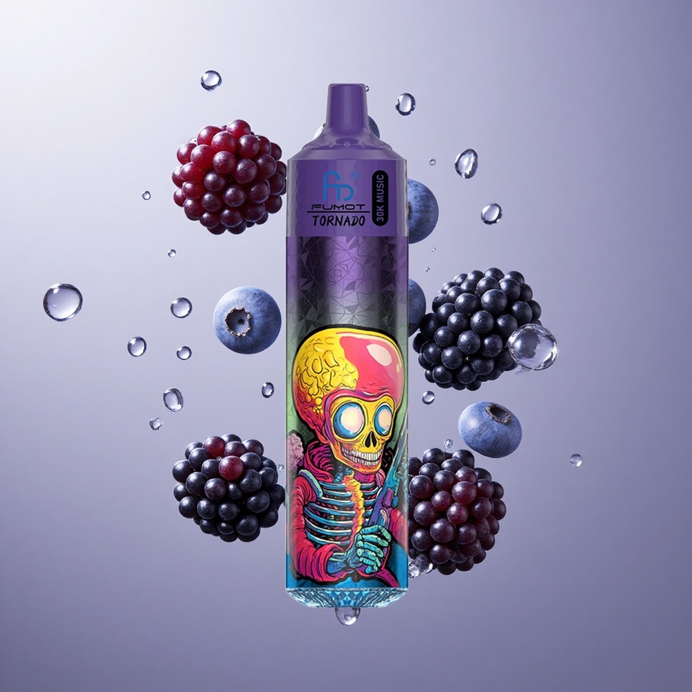 Fumot RandM Tornado 30000 Puffs Aroma Borovnica Robida 30mL LED