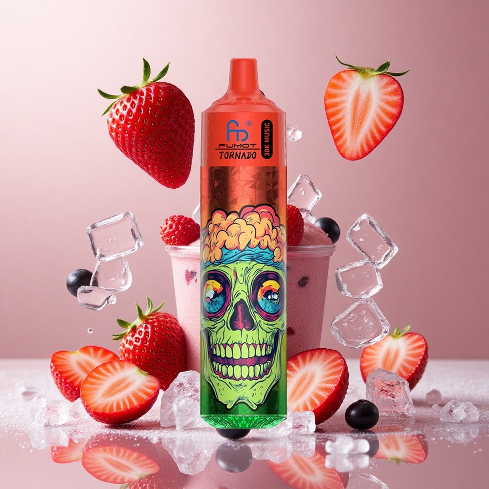 Fumot RandM Tornado 30000 Puffs Jagoda-Berry Ice 30mL 2%,5% Nikotin