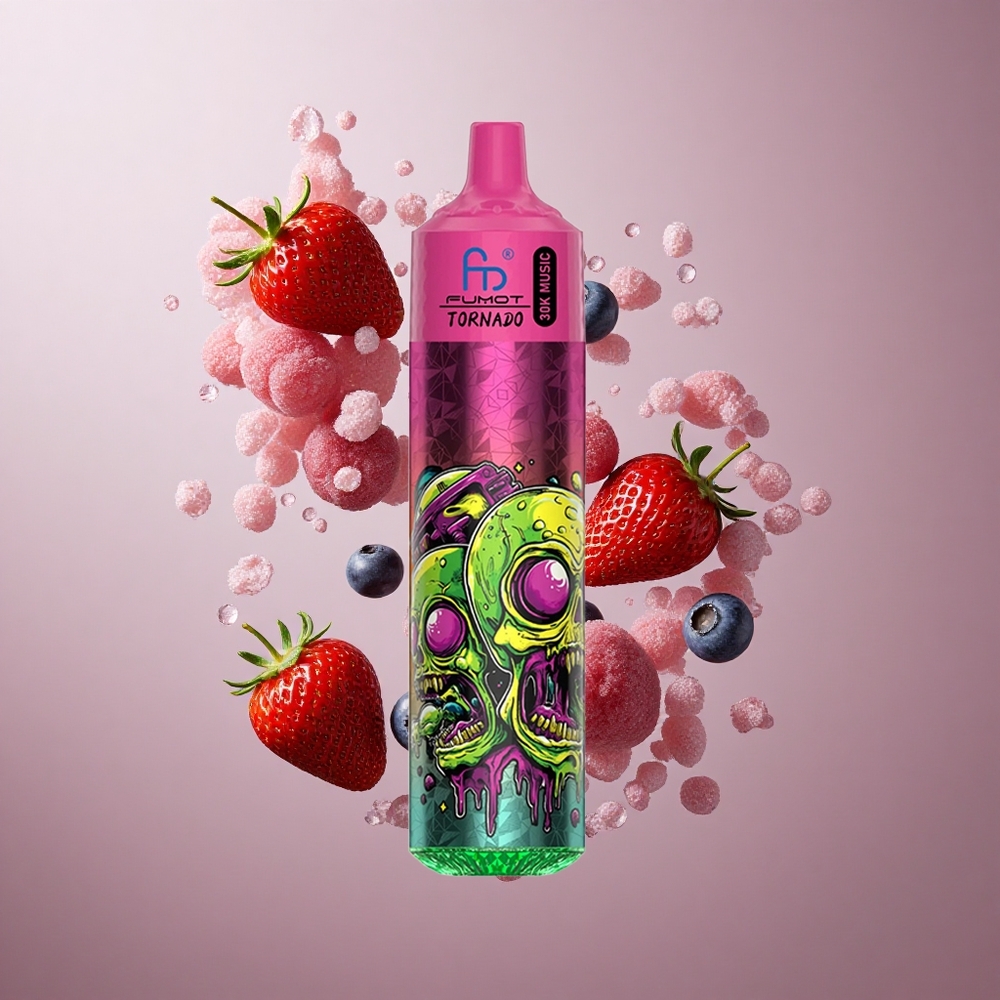 Fumot RandM Tornado 30000 Puffs Kombinacija Jagoda-Borovnica 30mL 2%,5% Nikotin