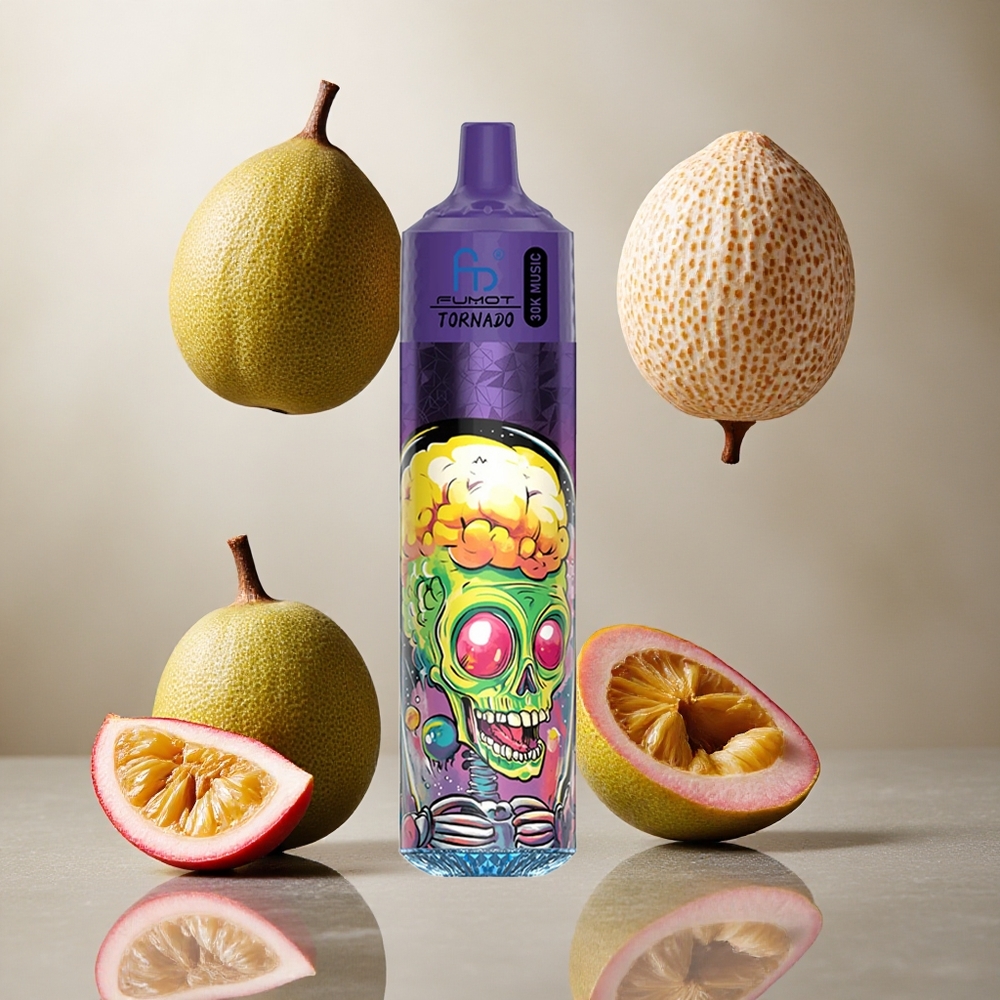 Fumot RandM Tornado 30000 Puffs Okus Kombinacija Kivi Pasijonka Guava 30mL 2%,5% Nikotin