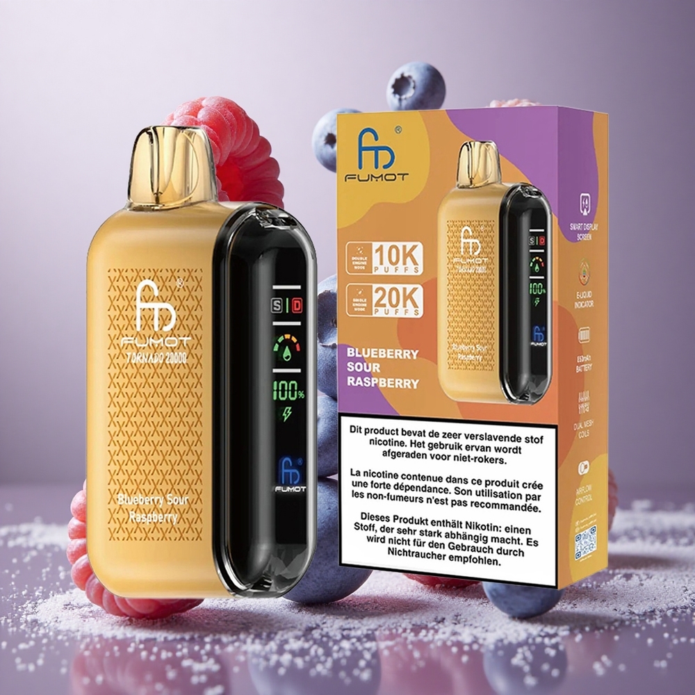 Fumot Tornado 20000 Puffs Dual Mesh Coil Borovnica-Kisla Malina