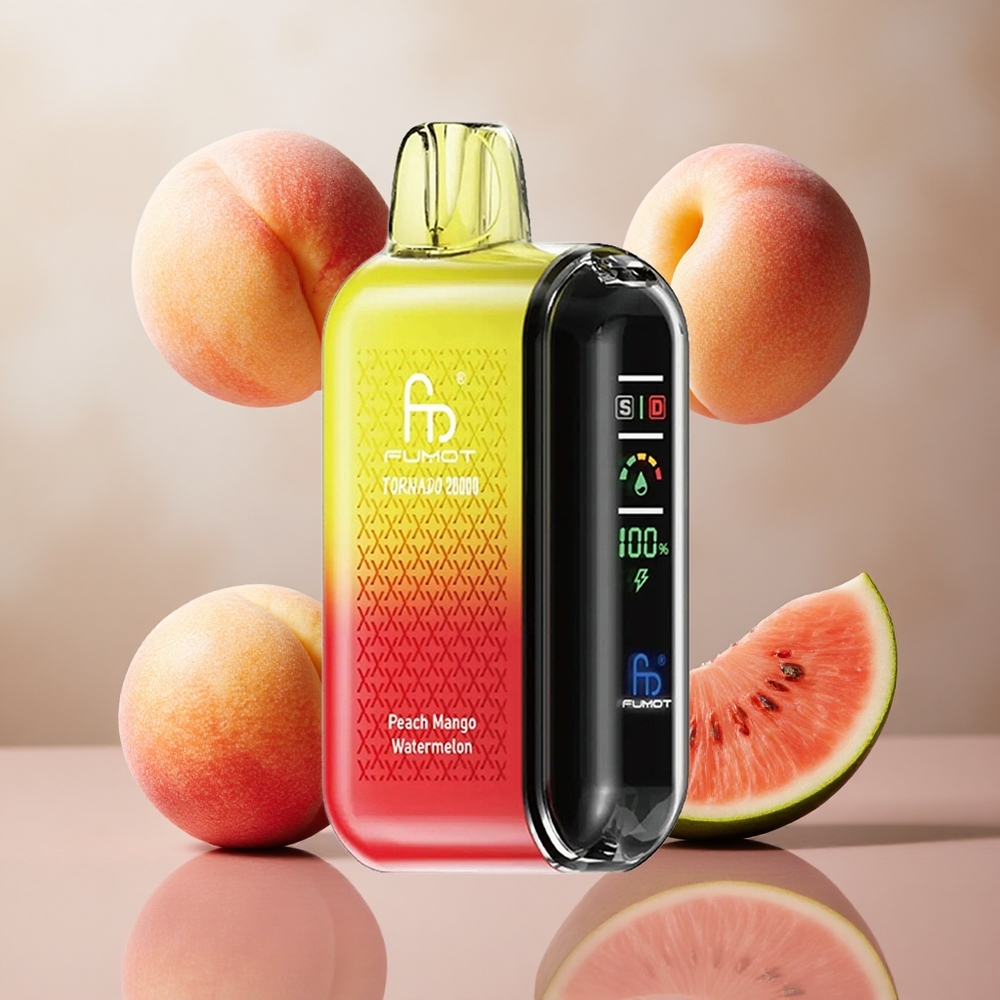 Fumot Tornado 20000 Puffs Dual Mesh Coil Breskva Mango Lubenica