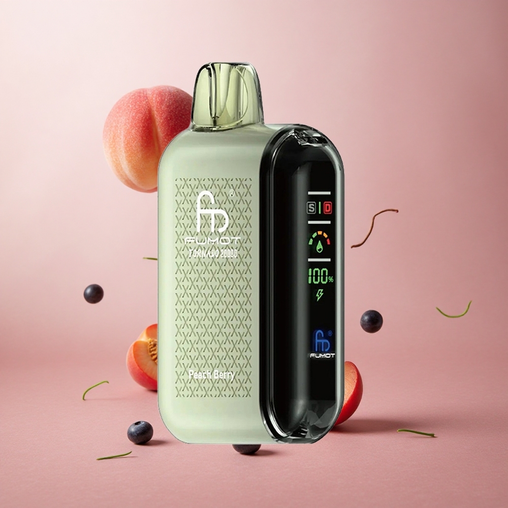 Fumot Tornado 20000 Puffs Dual Mesh Coil Peach Berry (Breskeva-Jagoda) 20ml