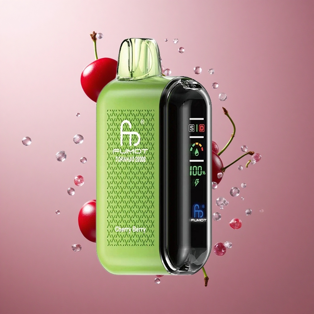 Fumot Tornado 20000 Puffs Dual Mesh Coil Češnja Jagoda
