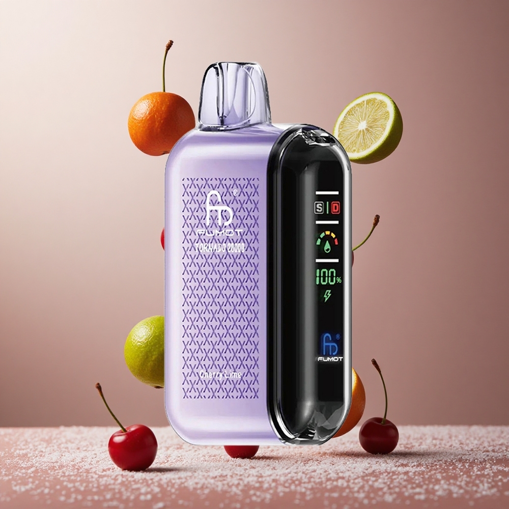 Fumot Tornado 20000 Puffs Dual Mesh Coil Češnja Limeta