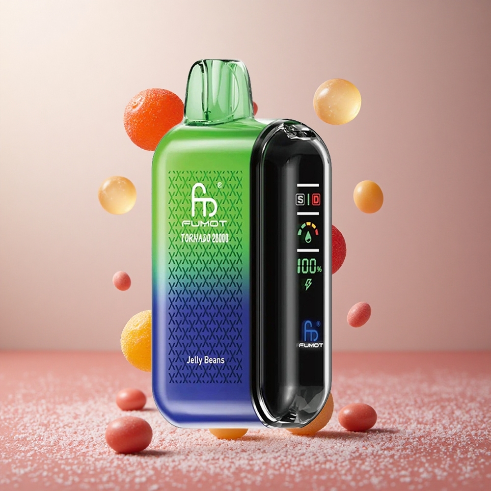 Fumot Tornado 20000 Puffs Žele Bonboni 20ml E-tekočina Dual Mesh Coil