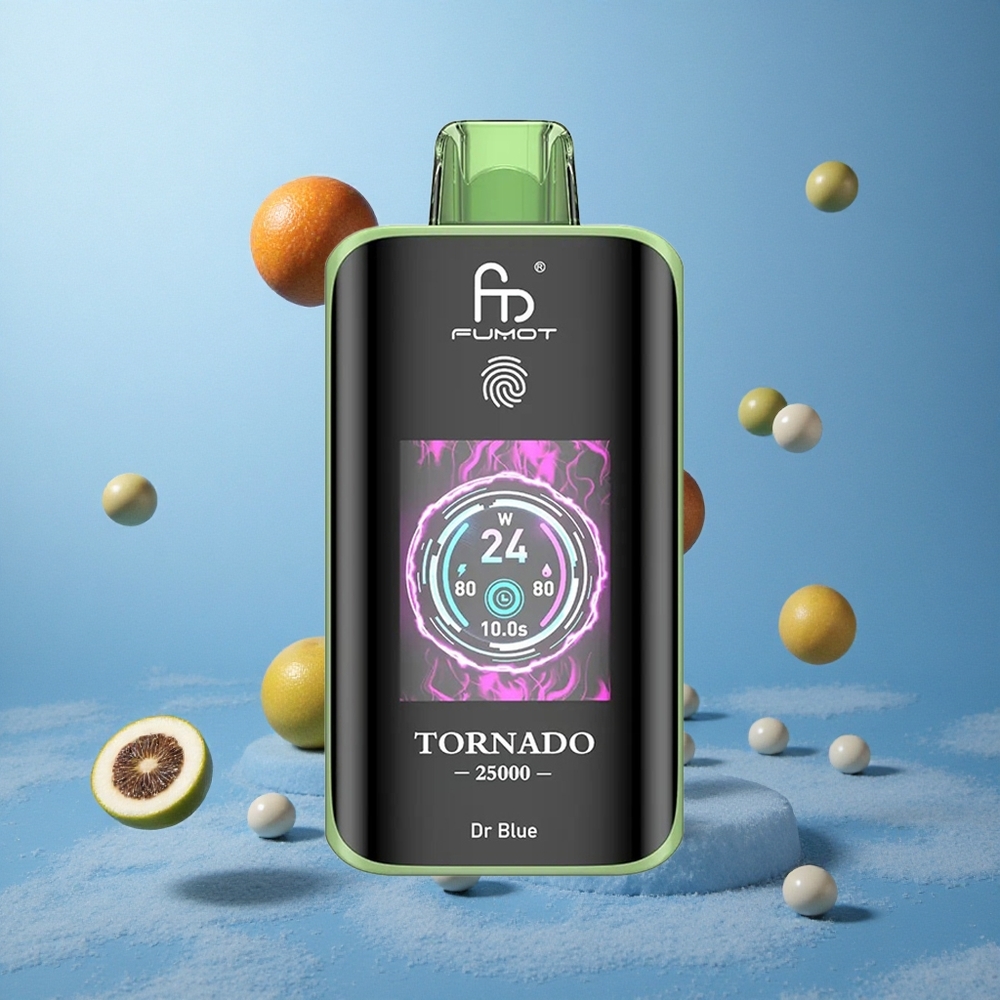 Fumot Tornado 25000 Puffs Dr Modra HD Zaslon & 700mAh Baterija
