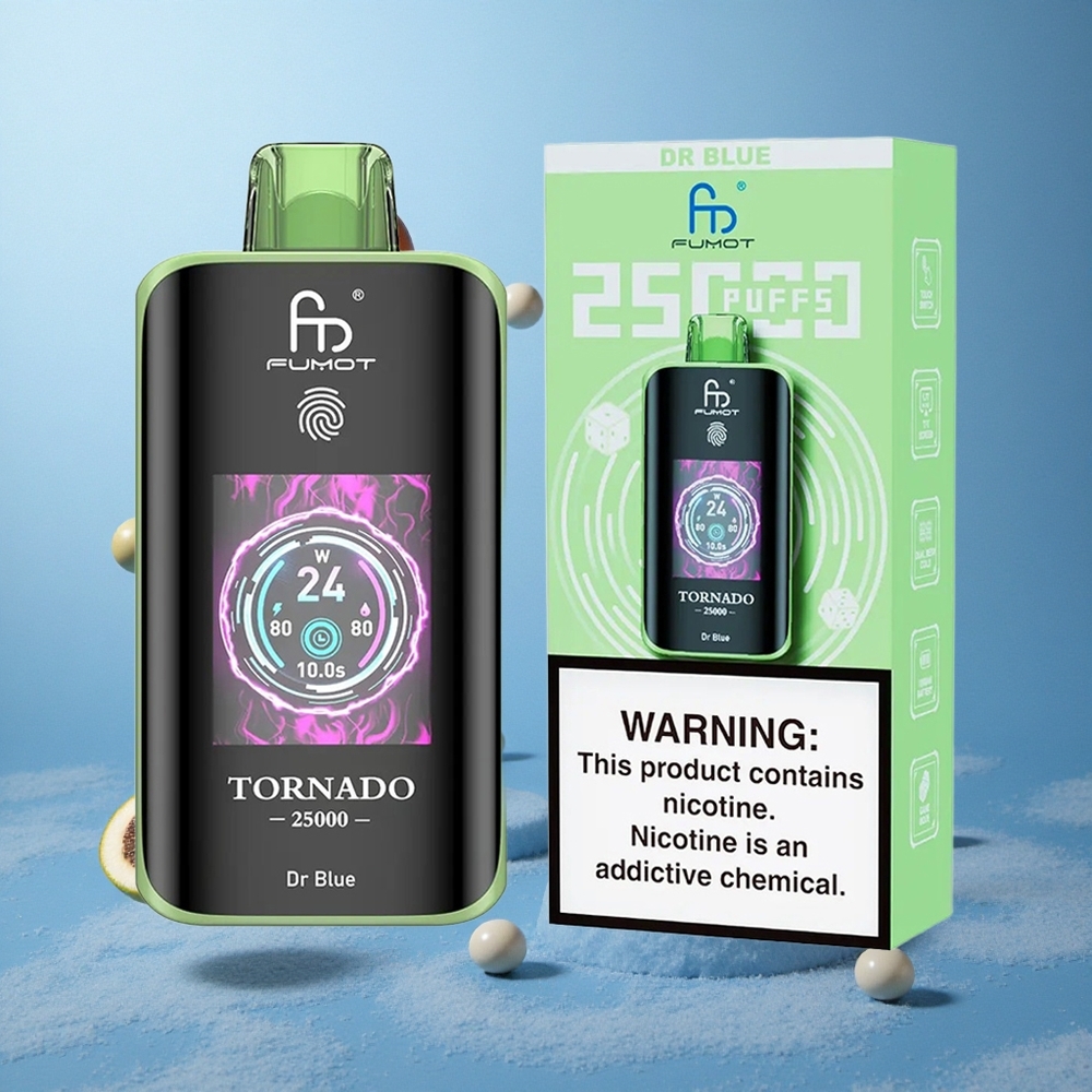 Fumot Tornado 25000 Puffs Dr Modra HD Zaslon & 700mAh Baterija