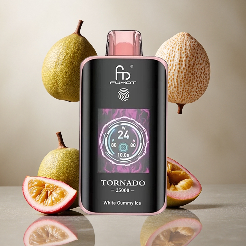 Fumot Tornado 25000 Puffs E-naprava z Okusom Kivi Pasijonke Guave in 700mAh Baterijo