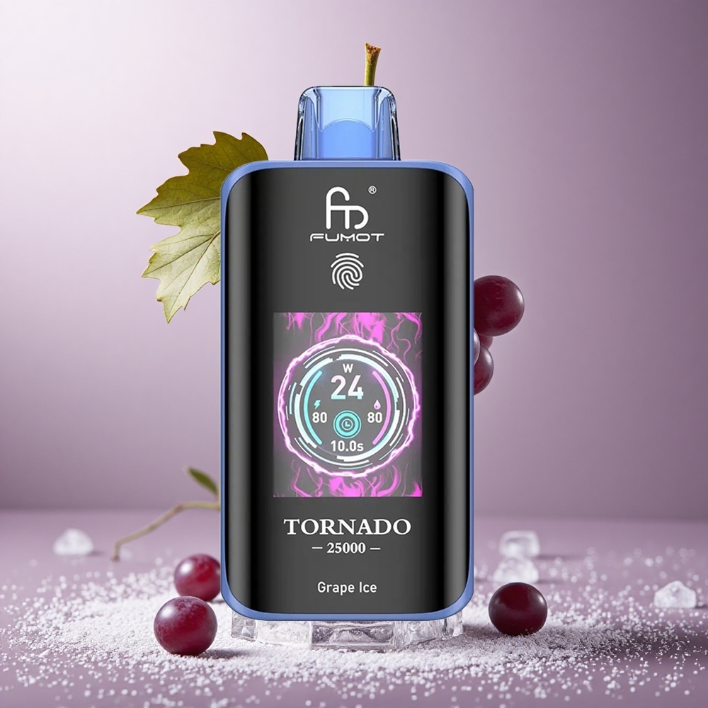 Fumot Tornado 25000 Puffs Grozdji Led HD Ekran