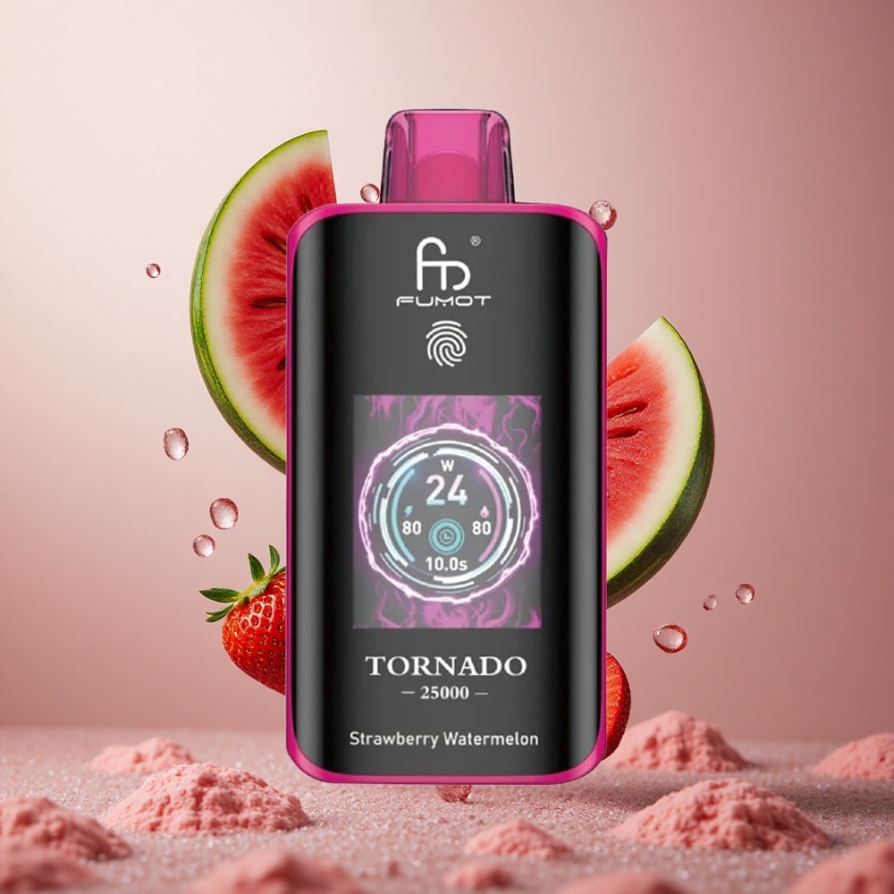 Fumot Tornado 25000 Puffs HD Ekran Jagoda Lubenica 20ml E-tekočina