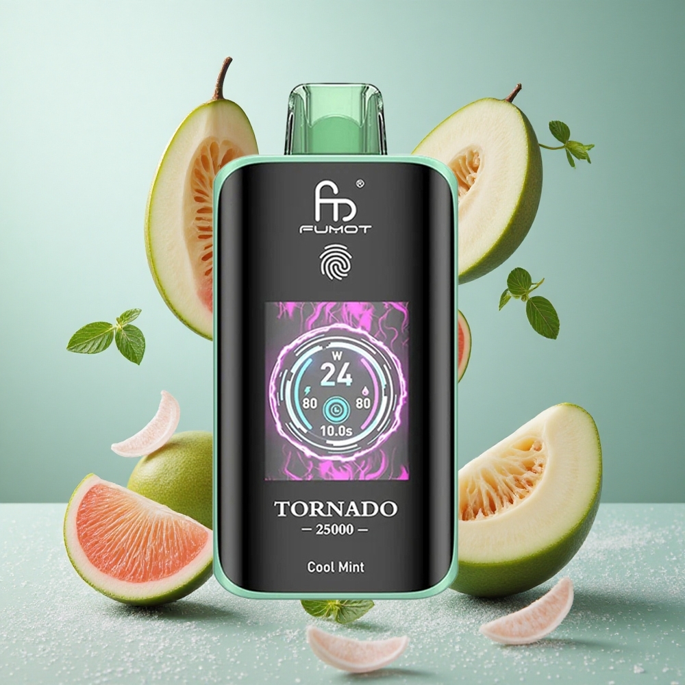Fumot Tornado 25000 Puffs Hladno Meta 20ml Polnjenje z Type-C