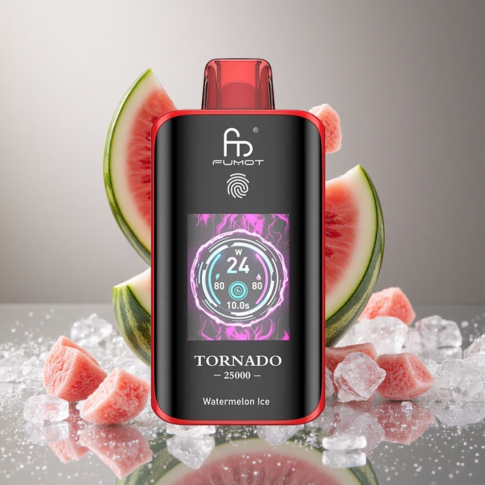 Fumot Tornado 25000 Puffs Lubenica Led 20ml Prednapolnjena E-tekočina