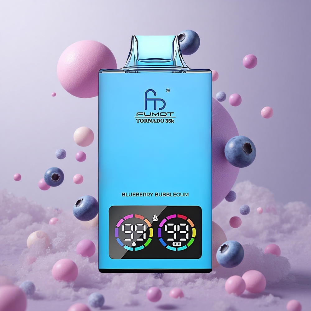 Fumot Tornado 35K Dual Mesh Coil 15ml E-juice Borovnica Bubblegum