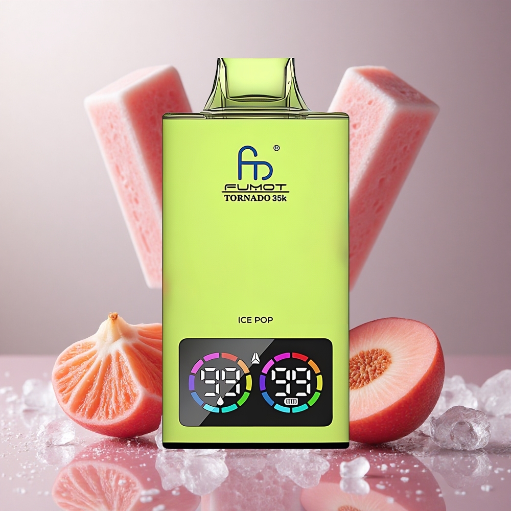 Fumot Tornado 35K Dual Mesh Coil Ledice Pop Za enkratno uporabo Vape