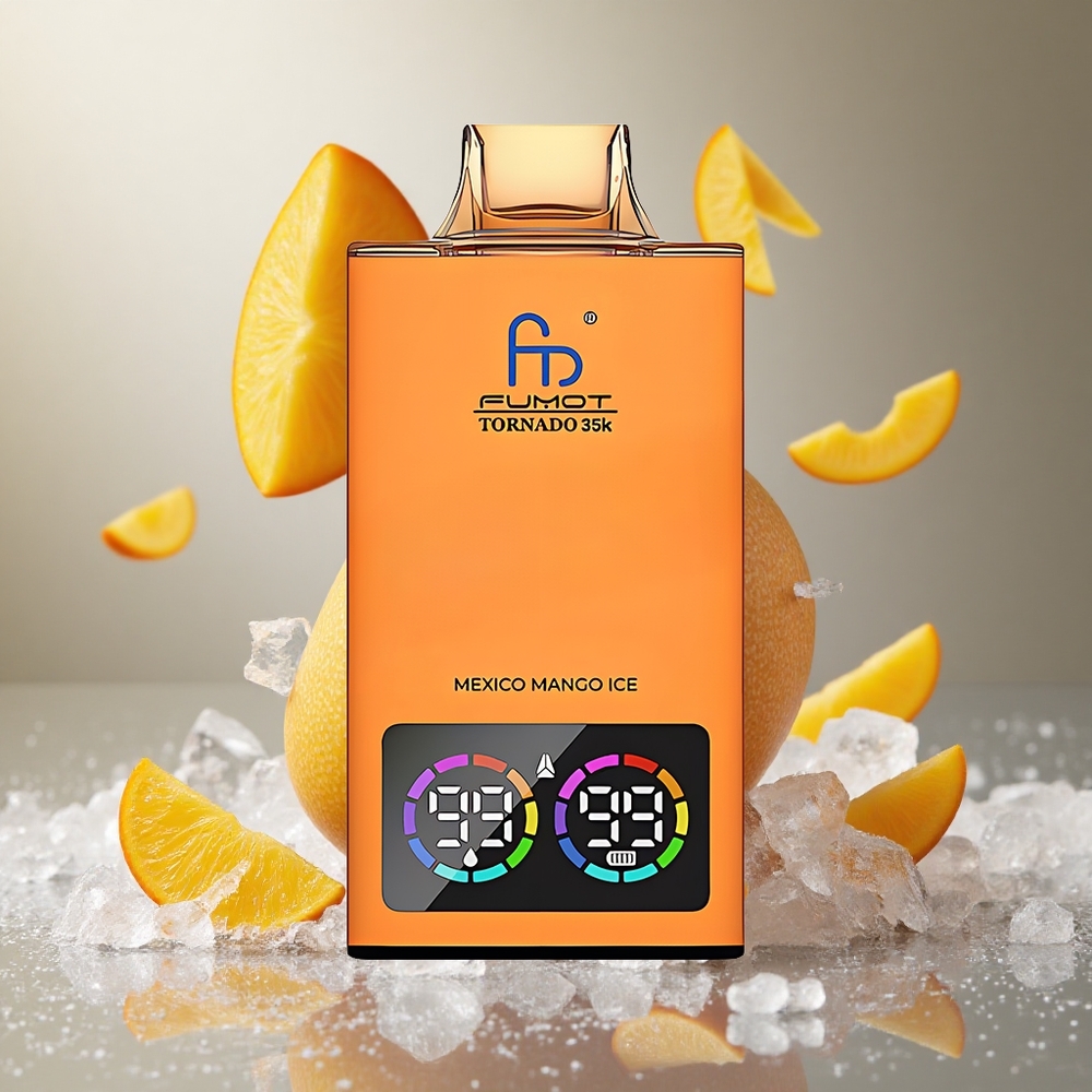 Fumot Tornado 35K Dual Mesh Coil Mexico Mango Ice Mangov Led