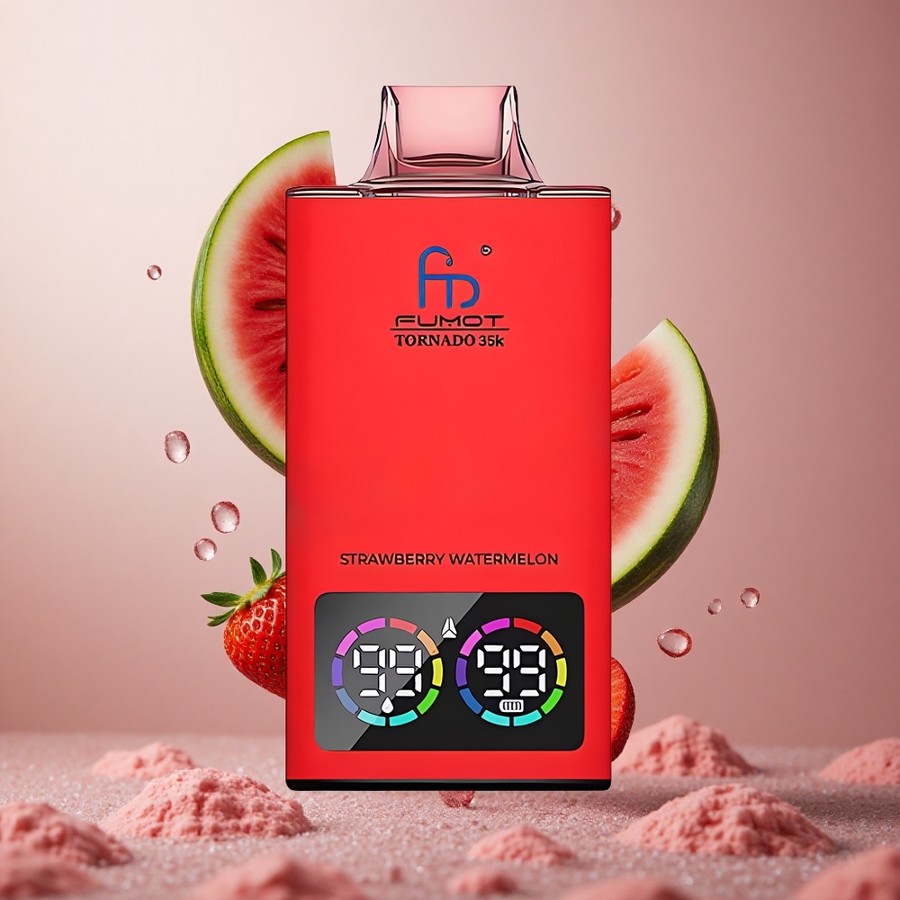 Fumot Tornado 35K Dual Mesh Coil Za enkratno uporabo Vape Jagoda Lubenica