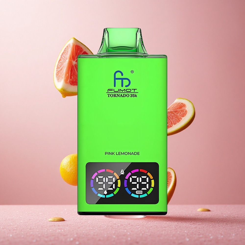 Fumot Tornado 35K Dual Mesh Coil Za enkratno uporabo Vape Roza Limonada