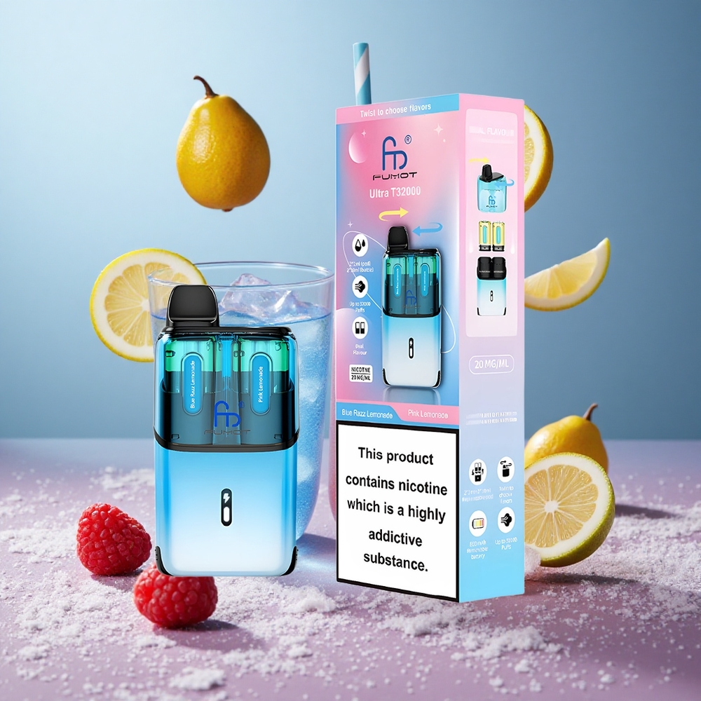 Fumot Ultra T32000 32000 Puffs Modra Malina Limonada - Roza Limonada