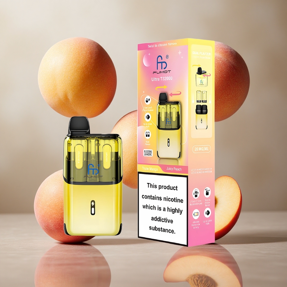 Fumot Ultra T32000 32000 Puffs Triple Mango - Sočna Breskev 24ml Za enkratno uporabo Vape