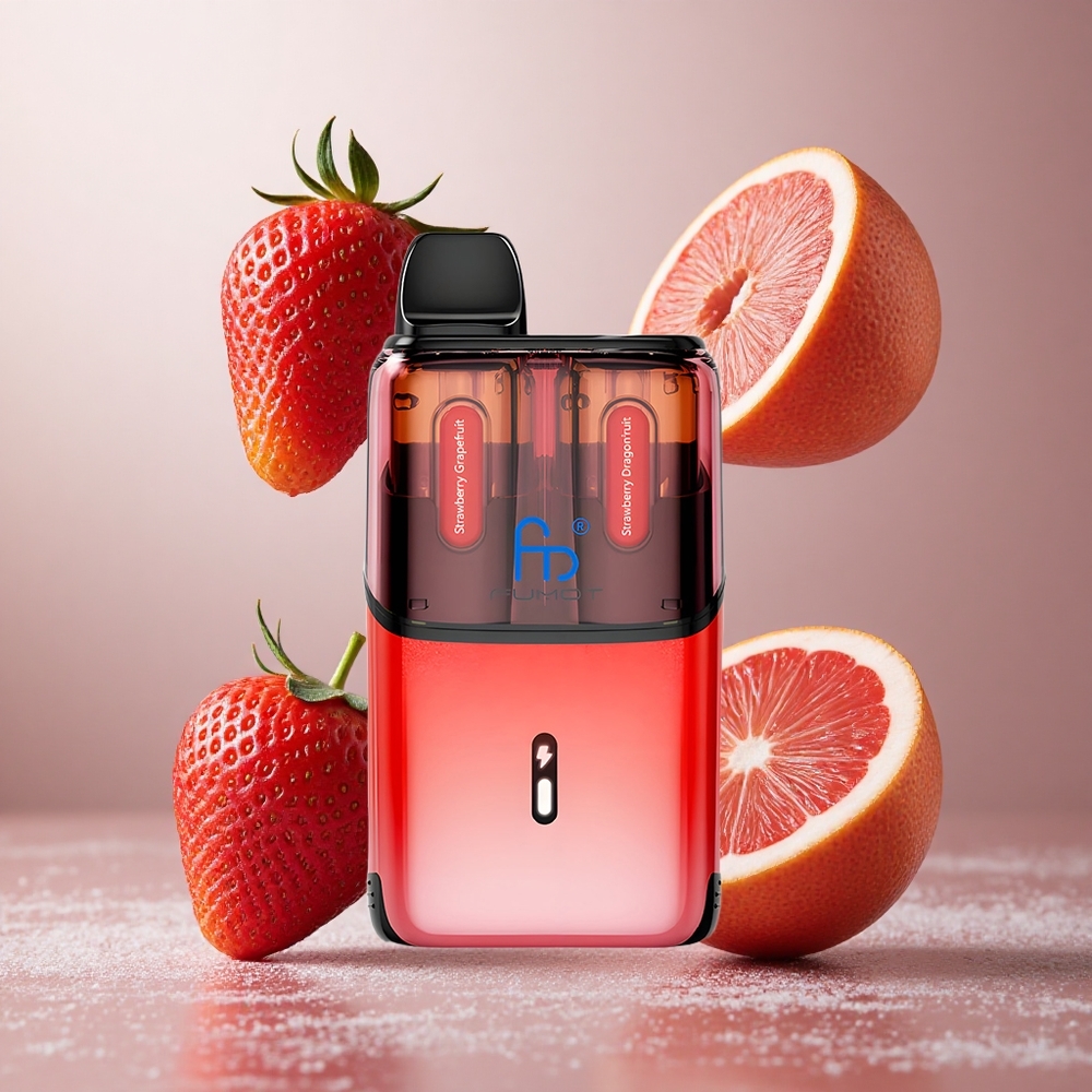 Fumot Ultra T32000 32000 Puffs Za enkratno uporabo Vape Jagoda Grenivka - Jagoda Zmajev Sad
