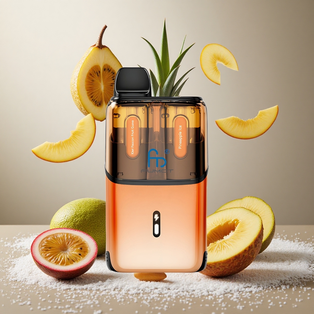 Fumot Ultra T32000 32000 Puffs Za enkratno uporabo Vape Kivi Pasijonka Guava - Ananas Led