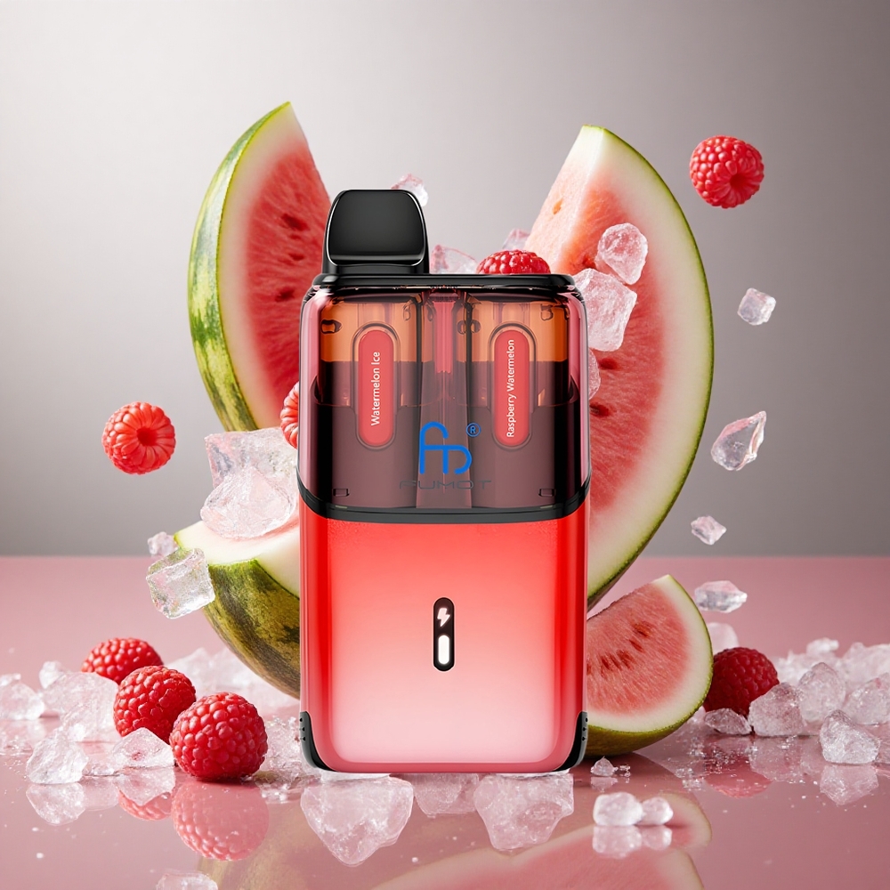 Fumot Ultra T32000 32000 Puffs Za enkratno uporabo Vape Lubenica Led - Malina Lubenica